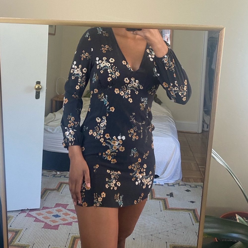 Black floral dress 🪷
